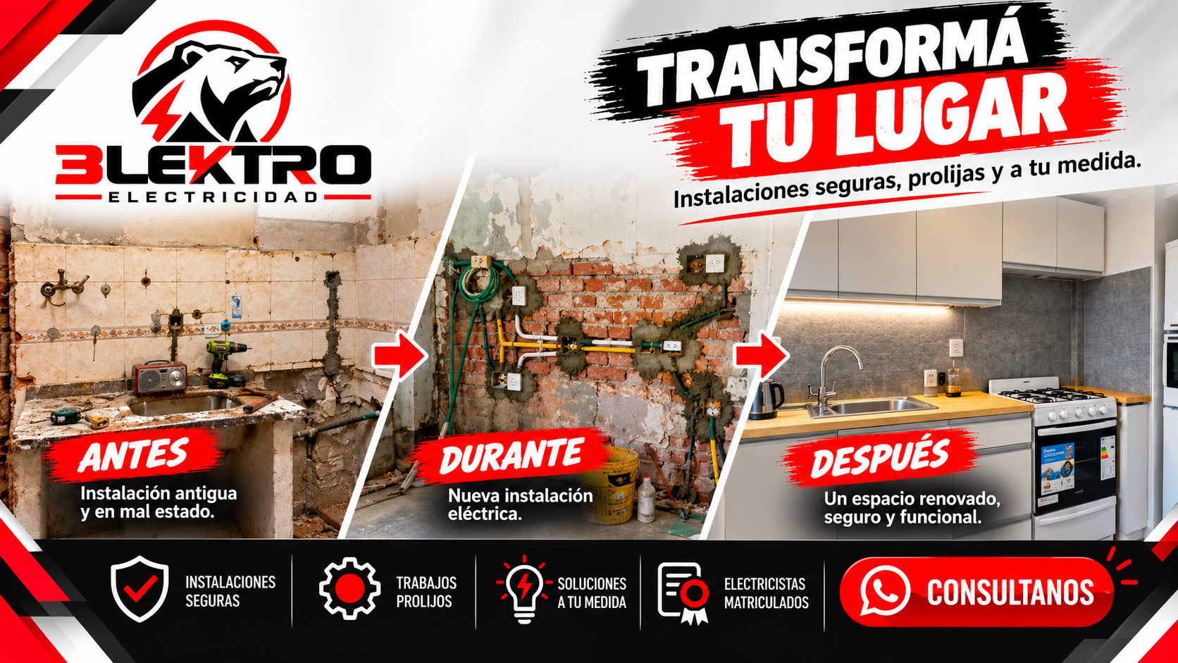 Transformá tu espacio con 3LEKTRO